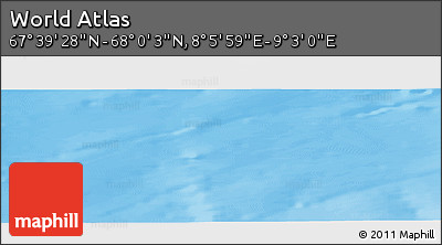 Physical Panoramic Map of the Area around 67° 49' 45" N, 8° 34' 29" E