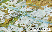 Satellite Map of the area around 67° 49' 45" N, 92° 43' 29" E