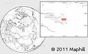 Blank Location Map of the area around 67° 49' 45" N, 94° 25' 30" E