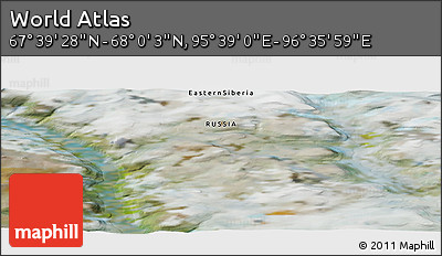 Satellite Panoramic Map of the Area around 67° 49' 45" N, 96° 7' 30" E