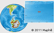 Physical Location Map of the area around 67° 18' 54" S, 47° 31' 29" W