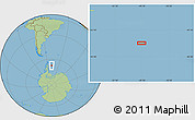 Savanna Style Location Map of the area around 67° 18' 54" S, 49° 13' 30" W