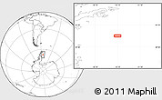 Blank Location Map of the area around 67° 18' 54" S, 55° 10' 29" W