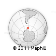 Outline Map of the Area around 67° 18' 54" S, 63° 40' 30" W, rectangular outline