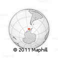 Outline Map of the Area around 67° 18' 54" S, 80° 40' 30" W, rectangular outline