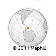 Outline Map of the Area around 67° 37' 27" S, 48° 22' 30" W, rectangular outline