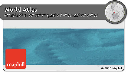Satellite Panoramic Map of the Area around 67° 37' 27" S, 48° 22' 30" W