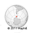 Outline Map of the Area around 67° 37' 27" S, 72° 10' 30" W, rectangular outline