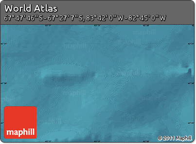 Satellite Map of the Area around 67° 37' 27" S, 83° 13' 29" W