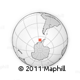 Outline Map of the Area around 67° 37' 27" S, 83° 13' 29" W, rectangular outline