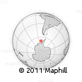 Outline Map of the Area around 67° 55' 52" S, 78° 58' 29" W, rectangular outline