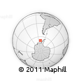 Outline Map of the Area around 67° 55' 52" S, 80° 40' 30" W, rectangular outline