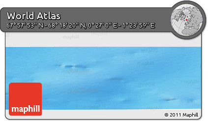Physical Panoramic Map of the Area around 68° 8' 7" N, 0° 55' 29" E