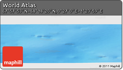 Physical Panoramic Map of the Area around 68° 8' 7" N, 0° 55' 29" E