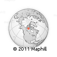 Outline Map of the Area around 68° 8' 7" N, 104° 28' 29" W, rectangular outline