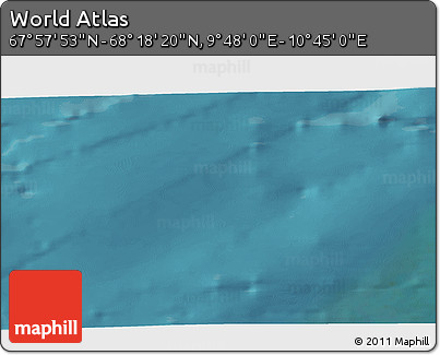 Satellite 3D Map of the Area around 68° 8' 7" N, 10° 16' 30" E