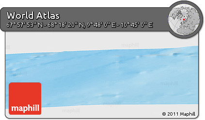 Physical Panoramic Map of the Area around 68° 8' 7" N, 10° 16' 30" E