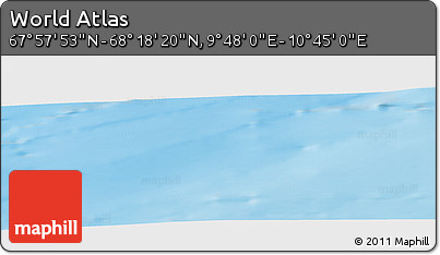 Physical Panoramic Map of the Area around 68° 8' 7" N, 10° 16' 30" E