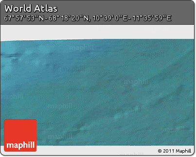 Satellite 3D Map of the Area around 68° 8' 7" N, 11° 7' 30" E