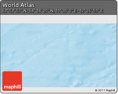 Physical 3D Map of the Area around 68° 8' 7" N, 11° 58' 29" E
