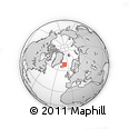 Outline Map of the Area around 68° 8' 7" N, 11° 49' 29" W, rectangular outline