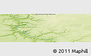 Physical Panoramic Map of the area around 68° 8' 7" N, 123° 10' 30" W