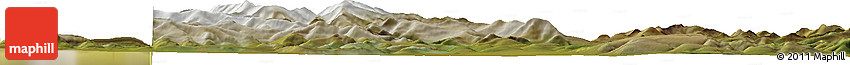 Satellite Horizon Map of the Area around 68° 8' 7" N, 140° 19' 29" E