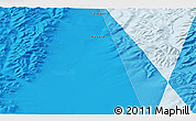 Political 3D Map of the area around 68° 8' 7" N, 141° 10' 30" E