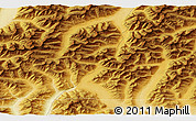 Physical 3D Map of the area around 68° 8' 7" N, 149° 31' 30" W