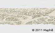 Shaded Relief Panoramic Map of Anaktuvuk Pass