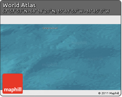 Satellite 3D Map of the Area around 68° 8' 7" N, 15° 13' 29" W