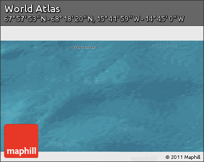 Satellite 3D Map of the Area around 68° 8' 7" N, 15° 13' 29" W