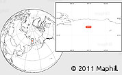 Blank Location Map of the area around 68° 8' 7" N, 164° 7' 30" E