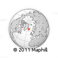 Outline Map of the Area around 68° 8' 7" N, 16° 4' 29" W, rectangular outline