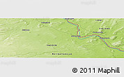 Physical Panoramic Map of the area around 68° 8' 7" N, 23° 1' 29" E