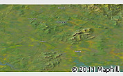 Satellite 3D Map of the area around 68° 8' 7" N, 27° 16' 29" E