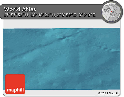 Satellite 3D Map of the Area around 68° 8' 7" N, 2° 37' 30" E