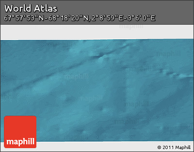 Satellite 3D Map of the Area around 68° 8' 7" N, 2° 37' 30" E