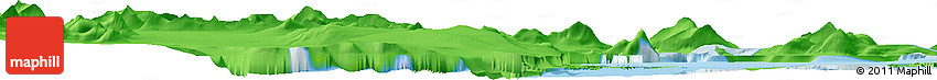 Political Horizon Map of the Area around 68° 8' 7" N, 32° 13' 30" W