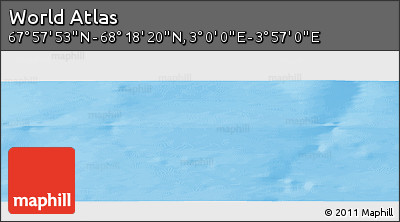 Physical Panoramic Map of the Area around 68° 8' 7" N, 3° 28' 30" E
