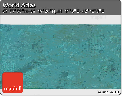 Satellite 3D Map of the Area around 68° 8' 7" N, 41° 43' 30" E