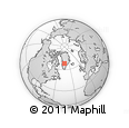 Outline Map of the Area around 68° 8' 7" N, 44° 58' 30" W, rectangular outline