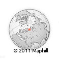 Outline Map of the Area around 68° 8' 7" N, 45° 58' 30" E, rectangular outline