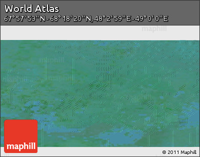 Satellite 3D Map of the Area around 68° 8' 7" N, 48° 31' 29" E