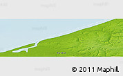 Physical Panoramic Map of the area around 68° 8' 7" N, 50° 13' 30" E