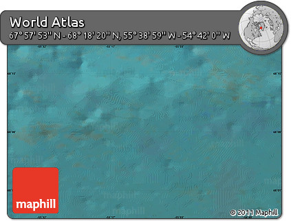 Satellite Map of the Area around 68° 8' 7" N, 55° 10' 29" W