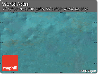 Satellite Map of the Area around 68° 8' 7" N, 55° 10' 29" W