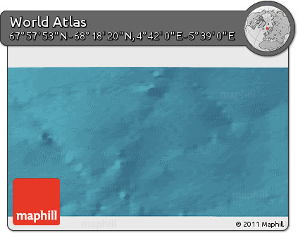 Satellite 3D Map of the Area around 68° 8' 7" N, 5° 10' 30" E