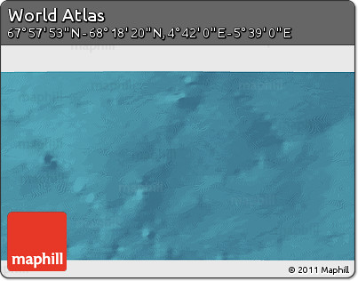 Satellite 3D Map of the Area around 68° 8' 7" N, 5° 10' 30" E