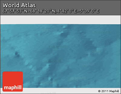 Satellite 3D Map of the Area around 68° 8' 7" N, 5° 10' 30" E